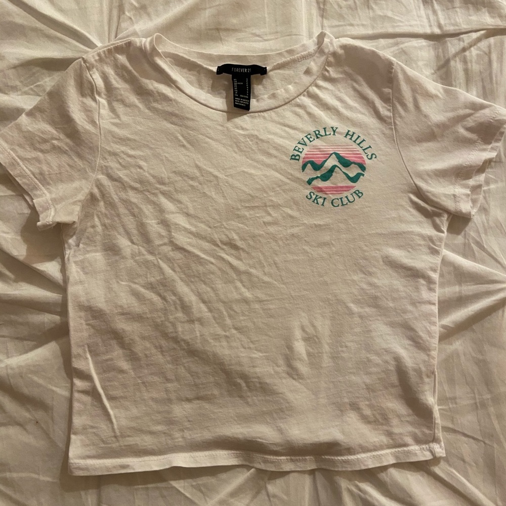Forever 21 Beverly Ski Club crop top.